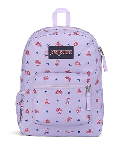 JanSport Cross Town Backpack 17" x 12.5" x 6" - Simple Bag for Everyone with 1 Main Compartment, Front Utility Pocket - Premium Class Accessories - Lagoon Luau - color: Lagoon Luau