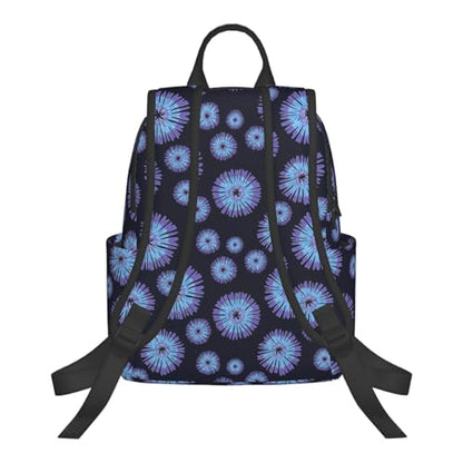 Laptop Backpack Tie Dye Blue Purple, Cushioned Back Panel, Front Zip, for Daily Commute & Outdoors - color: Picture (829)