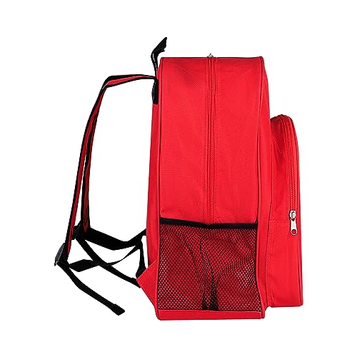 First Aid Bags Empty First Aid Backpack Empty Medical Storage Bag for First Aid Kits Pack Emergency Hiking Backpacking Camping Cycling Riding Climbing Travel Car - color: Red