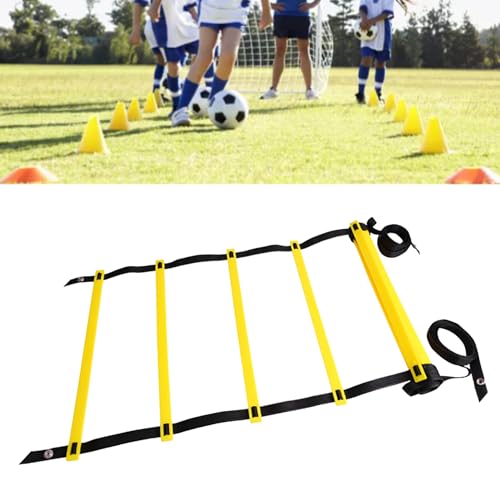 Agility Ladder Footwork Exercise Ladder Speed Training for Sports with Portable Design for Football Basketball Tennis Soccer Fitness Home Gym - size: 3 Meters and 6 Rung