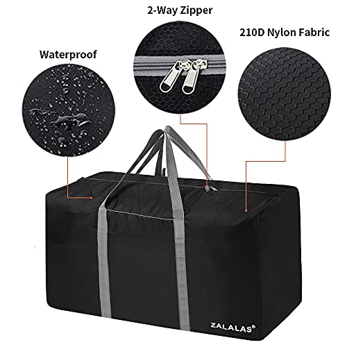 Travel Duffle Bag,96L Extra Large Duffel Bag Lightweight,Waterproof Duffle Bag for Men Women,Black - color: Black