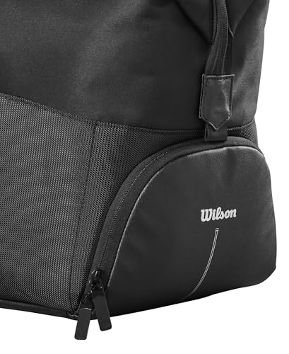 WILSON RF Tennis Racket Cover-Black - size: Holds up to 6 Rackets