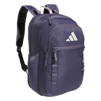 adidas Excel 7 School Backpack for Laptop, Gym and Travel, 34L, Preloved Violet/Wonder White/7.5, OSFA - color: Preloved Violet/Wonder White/7.5, size: One Size