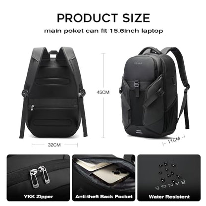 FUTURE AESTHEICS Travel laptop Smart Backpack for men women ，Business waterproof Backpack with USB charge Port,Anti Theft Travel Laptop Backpack Fits 15.6 Inch Notebook