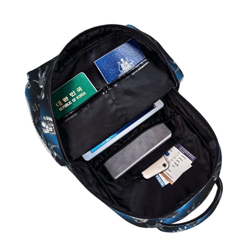 Lightweight Commuter Backpack Astronaut And Scuba Diver Art, Casual Laptop Daypack with Multi Pockets for Work, Trips and Daily Commute - color: Pattern (232)