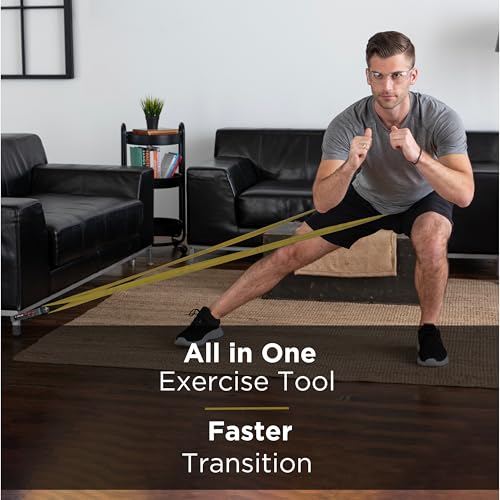 THERABAND CLX Resistance Band with Loops, 5-Foot Band - color: Level 7 / Elite - Gold