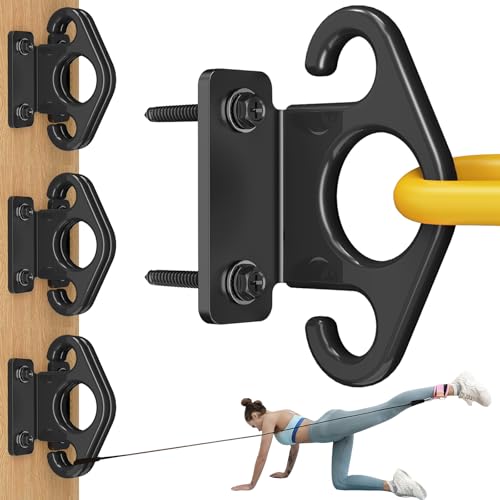 Resistance Band Wall Anchor Kit, Wall Mount Training Anchor System for Resistance Bands, Exercise Bands, Home Gym Workout & Physical Therapy Strength Training - size: Standard