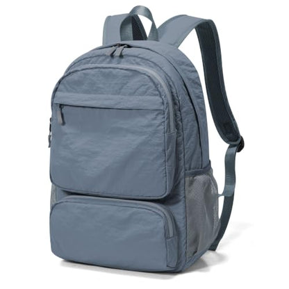 BJLFS Grey Backpack for School Women Girls, Waterproof Bookbag Cute High School Backpack for Men Teen Boys, Lightweight Travel College Backpack Mochilas Escolares para Casual Daypack Rucksack - color: A1-blue