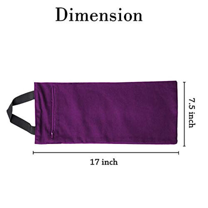 Yoga Sand Bag Cotton Unfilled for Yoga Weights and Resistance Training - color: Purple