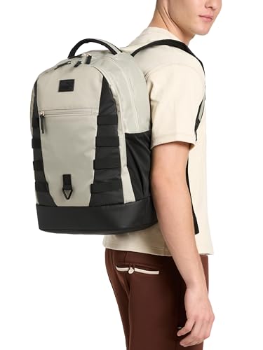 PUMA Fluid Backpack in Performance Airmesh with Laptop Sleeve & Padded Adjustable Straps, Black/Silver, One Size - color: Black/Silver