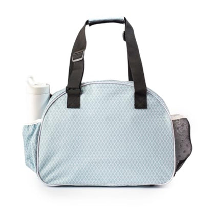 Pik’le’Ball Sport Premium Women's Pickleball Bag – Stylish and Versatile Sports Bag with Water Bottle Holder, Padded Paddle Pocket, and Spacious Design (fits 2+ Paddles!) - color: Classy Sage