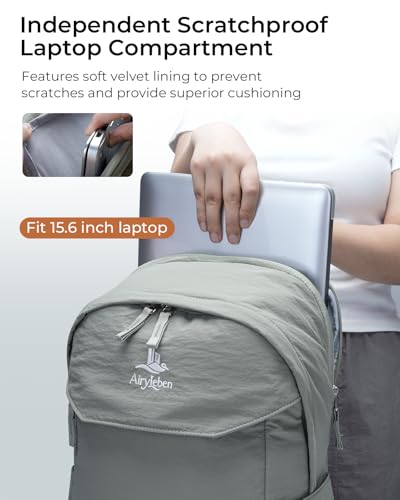 Travel Backpack for Women & Men, Water Resistant 15.6 Inch Laptop Backpack, Lightweight School Bag, Casual Daypack for Commute, College, Travel & Daily Use (Green) - color: Green
