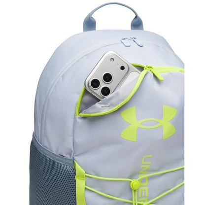 Under Armour Unisex Hustle Sport 6.0 Backpack, (429) Spackle Blue/Blue Wind/Green Citrine, One Size Fits Most - color: (429) Spackle Blue / Blue Wind / Green Citrine, size: One Size Fits Most