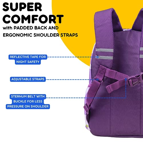J World Duet Kids Backpack & Lunch Box Set For Boys & Girls Pre-K to Elementary School, Mr Eggplant - color: Mr. Eggplant