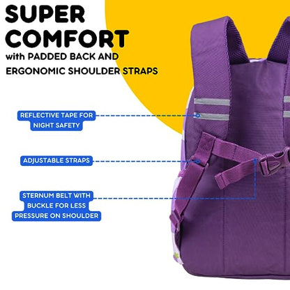 J World Duet Kids Backpack & Lunch Box Set For Boys & Girls Pre-K to Elementary School, Mr Eggplant - color: Mr. Eggplant