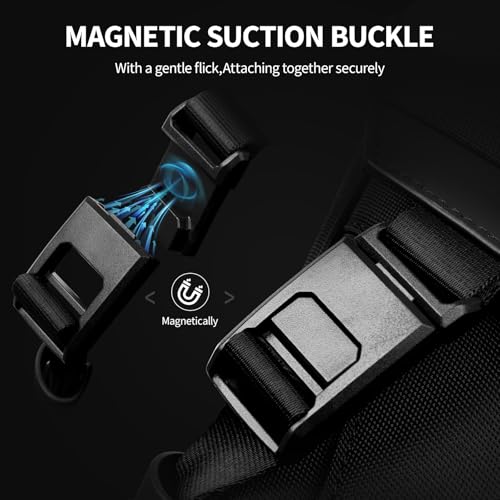 OIWAS Backpack for Men, 16 Inch Laptop Backpack for Men with Magnetic Buckle, Water-Resistant Travel Laptop Backpack - style: 19.2l