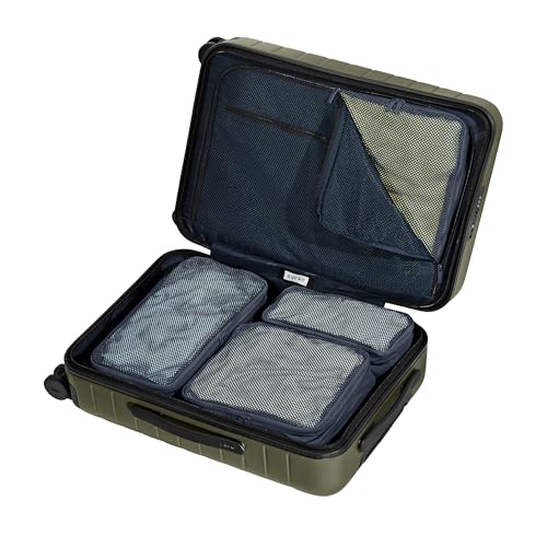 Away Insider Packing Cubes Set of 4 - Lightweight Space-Saving Packing Cubes for Carry-On Luggage - Small, Medium, and Wide Sizes - Navy Blue - color: Navy Blue