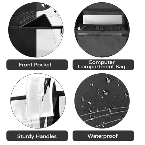 Cat Kids Backpack for Girl Boy Waterproof Kids Back Pack | Black White School Bookbag Women Men Lightweight Rucksack Casual Daypack Carry On Bag for Work Hiking Camping Gym Travel - color: Animal Cat Black White