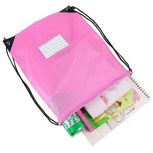 20 Pcs Drawstring Bags,Bulk Draw String Backpack, DIY Gym Sports Cinch Bag Sackpack for Women Men, Pink - color: Pink