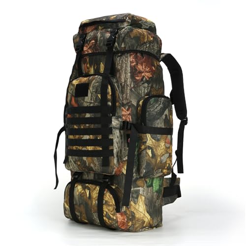Hiking Backpack for Men 70L/100L Camping Backpack Military Rucksack Molle 3 Days Assault Pack for Climbing | Camping Backpack - color: 70l-huban