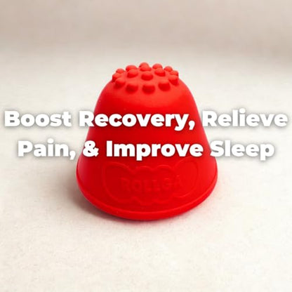 Rollga MYO DOT - The Better Acupoint Massage Ball for Myofascial Release, Trigger Point Massage, Physical Therapy, Plantar Fasciitis, Back Pain, Foot, & Deep Tissue. Lacrosse Ball Upgrade (Set of 2)