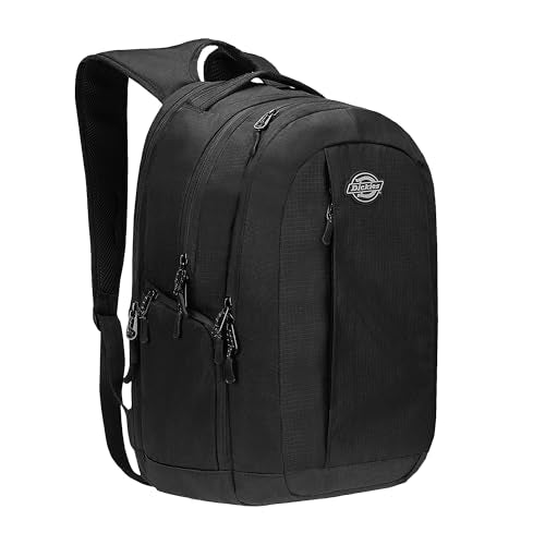 Dickies Laptop Backpack, Water Resistant College Computer Bag, Fits 15.6 Inch Notebook - color: Black