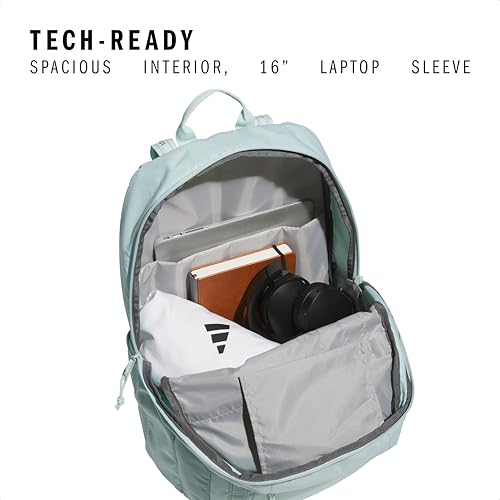 adidas Excel 7 School Backpack for Laptop, Gym and Travel, 34L, Halo Mint Green/White/7.5, OSFA - color: Halo Mint Green/White/7.5, size: One Size