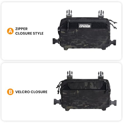 EXCELLENT ELITE SPANKER Tactical Chest Rig Pack EDC Chest Bag Molle Utility Chest Pouch for Outdoor Hunting Workouts Hiking - color: Black