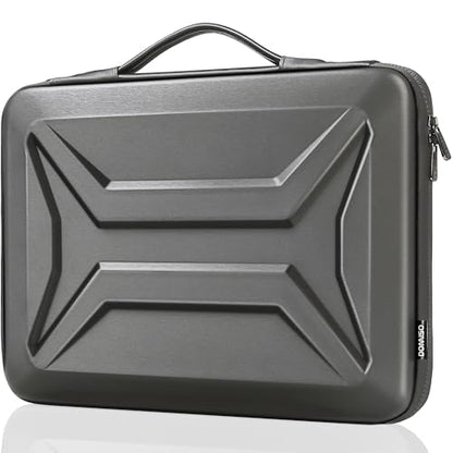 DOMISO 13.3-14 Inch Laptop Hard Case, Waterproof Shockproof Hard Shell Laptop Sleeve Protective Computer Bag for Macbook Pro/Lenovo ThinkPad/Dell XPS/HP Pavilion,Dark Grey - color: Dark Grey, size: 14 Inch