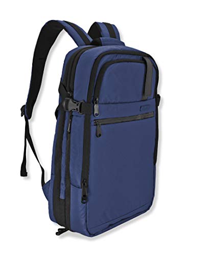 Duchamp Getaway Expandable Carry-On Backpack Suitcase - color: Navy