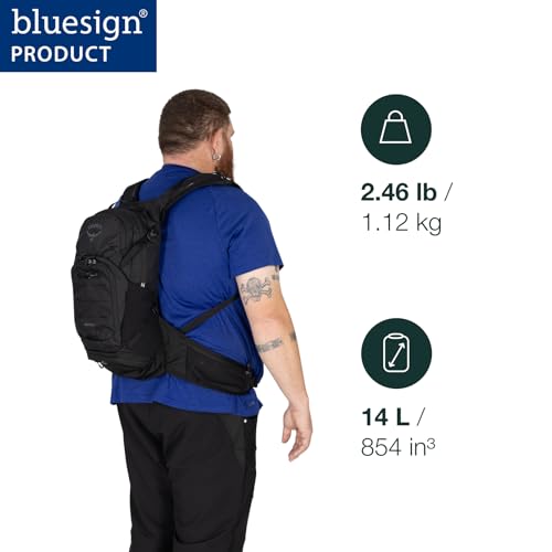 Osprey Raptor 14L Men's Mountain Biking Backpack with Hydraulics Reservoir - color: Black, style: 14l (Extended Fit)