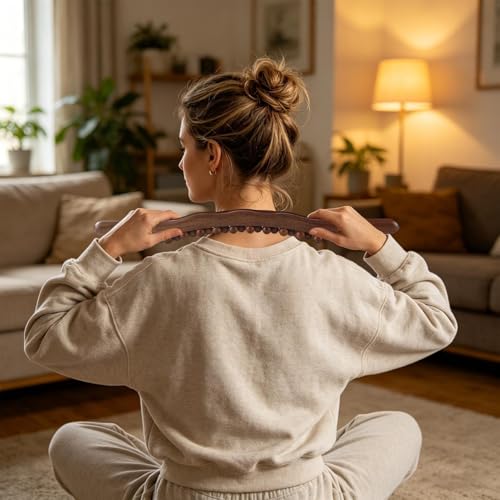 Massage Stick Wood | Natural Wooden Portable Roller Bar,Wooden Massage Tools,for Home House Bedroom Office Indoor Women Men Arm Legs Shoulders