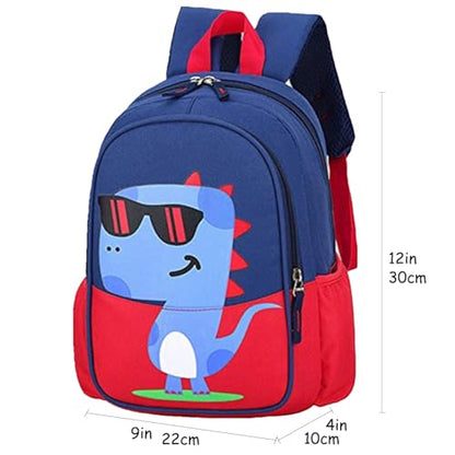 11 Inch Kids Toddler Preschool Travel Backpack Cool Cute Cartoon Daypack (Dinosaur Red) - color: Dinosaur Red, size: Medium