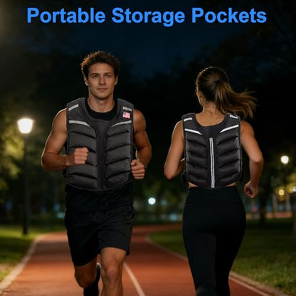 Weighted Vest for Men & Women Heavy Body Weight Vest for Home Workouts, Cardio & Strength Training