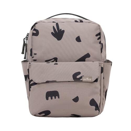 RED ROVR - Mini Roo Backpack (Truffle Doodle) - color: Truffle Doodle