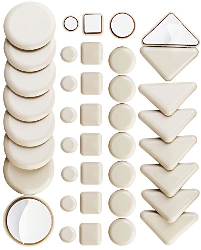 40 Pack Combo Self Stick Furniture Glider for Carpet Furniture Moving Slider Carpet Slider,Self-Adhesive Furniture Slider,Moving Pads Moving Furniture Sliders,Self Adhesive Sliders Furniture Glides