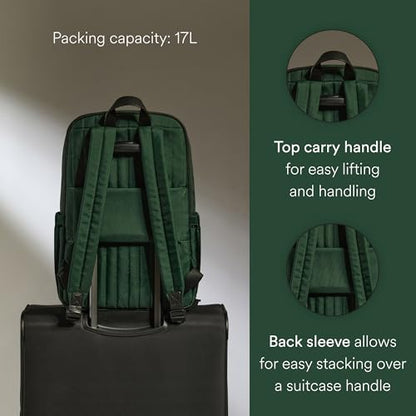 Antler - Urban Light Backpack, Rucksack with Laptop Pocket, Suitcase Sleeve, Travel, Work, Gym Bag for Men Women - Green - color: Antler Green