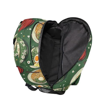 Laptop Backpack for Unisex Adult Fashion Laptop Bag with Chest Strap Gift Men & Women Instant Noodles Cute Style - color: Multicolor06