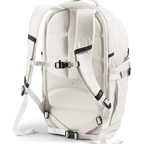 The North Face Women's Recon Everyday Laptop Backpack - Commuter Travel Bag, 18" Laptop Sleeve, Water-Repellent, White Dune/TNF Black, One Size - color: White Dune/Tnf Black, size: One Size