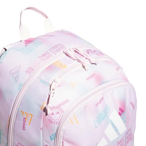 adidas Kids Affiliate Backpack – School Bag for Girls and Boys, 27L, Adi Haze Clear Pink/White, OSFA - color: Adi Haze Clear Pink/White