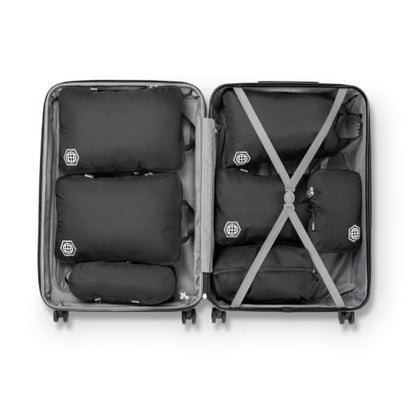 Large Compression Packing Cubes for Travel-Packing Cube Luggage Organizers 7 Piece Set for Checked Luggage-Ultralight, Expandable/Compression Bags by TRIPPED Travel Gear (Black) - color: Black