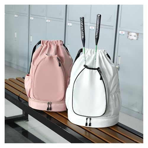 Multifunctional sports bag, backpack, independent shoe compartment, can hold basketball, badminton and tennis(Orange) - color: Orange
