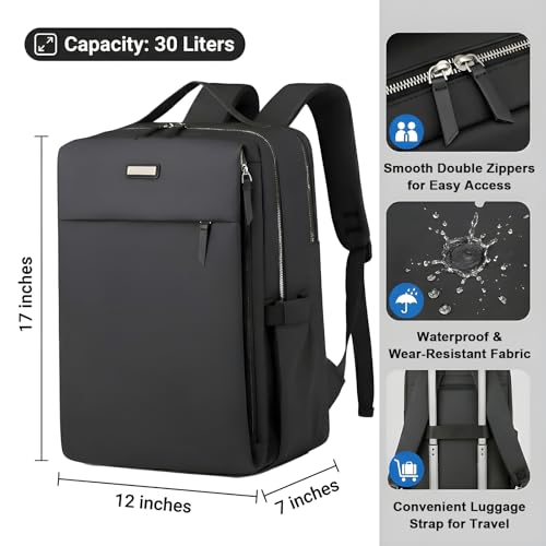 15.6 Inch Laptop Backpack, 30L Work Backpack for Men and Women