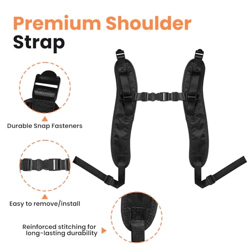 Zookpr Backpack Vacuum Cleaner Shoulder Strap PV100 Replacement Compatible with Proteam, Megavac, Provac, Quartervac, Fits Most Backpack Vacuum Cleaners