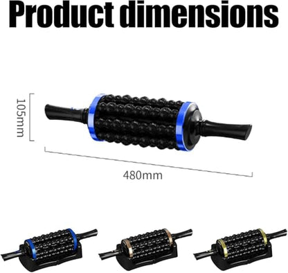 Electric Rolling Percussive Massager, Electric Fascia Roller Massager with Hands-Free Base, Rechargeable Fascia Roller for Back, Legs, Feet, Deep Tissue Muscle Recovery (Gold) - color: Gold