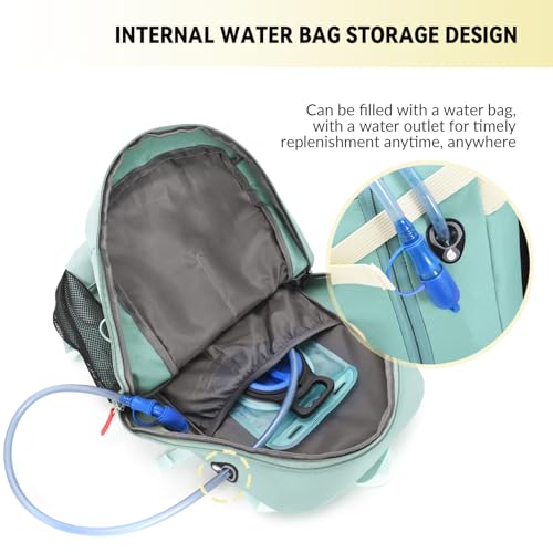 Bseash 40L Waterproof Hiking Backpack with Rain Cover, Outdoor Sport Travel Bag Daypack for Camping Climbing Skiing Cycling (Violet) - color: Violet