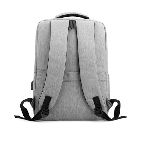 Custom Backpacks for 15.6 inch Laptop Personalized Back Pack with Name TEXT LOGO Image USB Charging Port Men Women (Grey) - color: Grey
