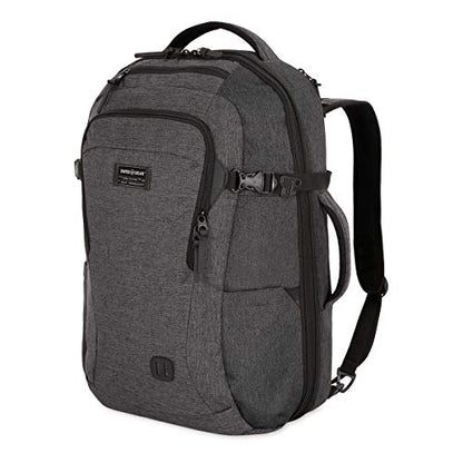 SwissGear Hybrid 45L Travel Backpack, Fits 17 inch Laptop, Men's and Women's, Heather Grey - color: Heather Grey, size: 45L