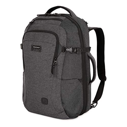 SwissGear Hybrid 45L Travel Backpack, Fits 17 inch Laptop, Men's and Women's, Heather Grey - color: Heather Grey, size: 45L