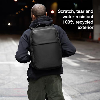 Incase A.R.C. Daypack 24L – Travel Backpack and Laptop Bag for School - Fits up to 16 inch Laptop - 4 Zippered Compartments, 2 Water Bottle Pockets - Commuter and College Backpack - Black - color: Black